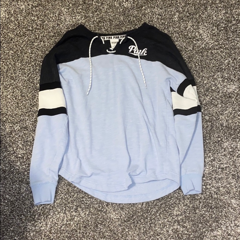XS PINK baby blue sweater
